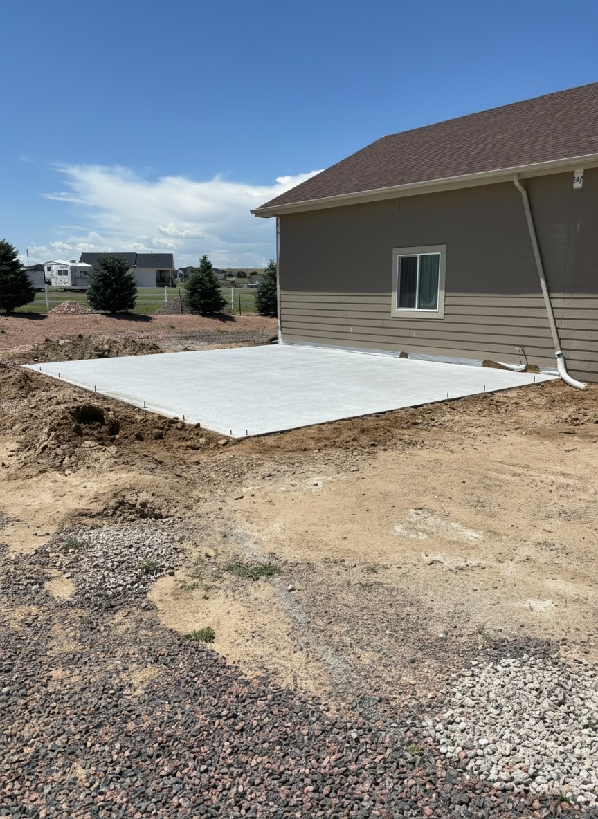 Monolithic Foundation & Slab for Garage