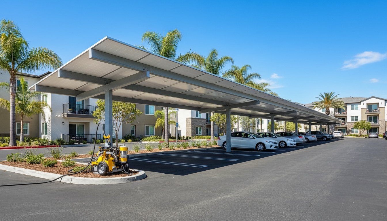 Solar Carport Cleaning for Property Managers Oakley CA
