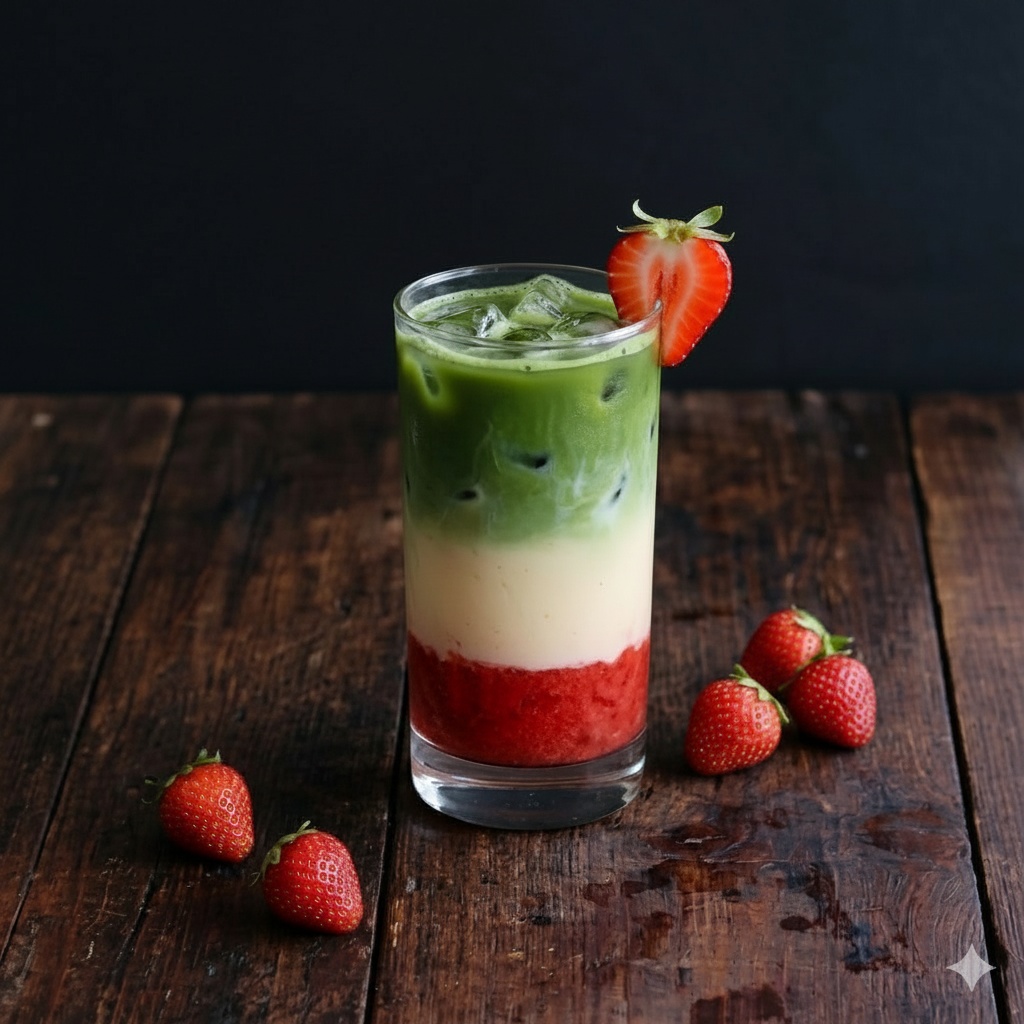 Iced Strawberry Matcha