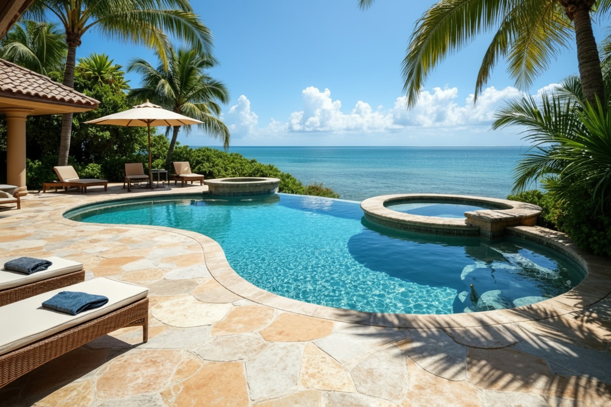 Pool deck pavers Casey Key FL