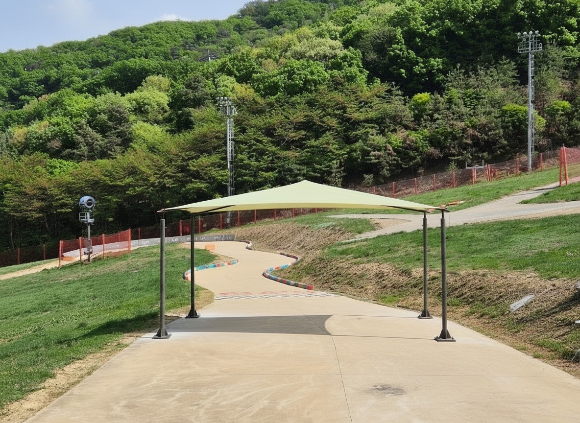 공원 휴게 그늘막