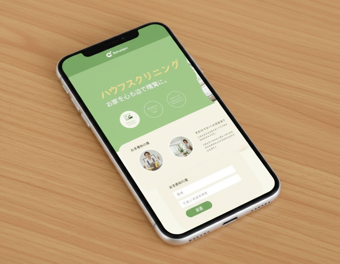 ナチュラルグリーン スマホ表示
