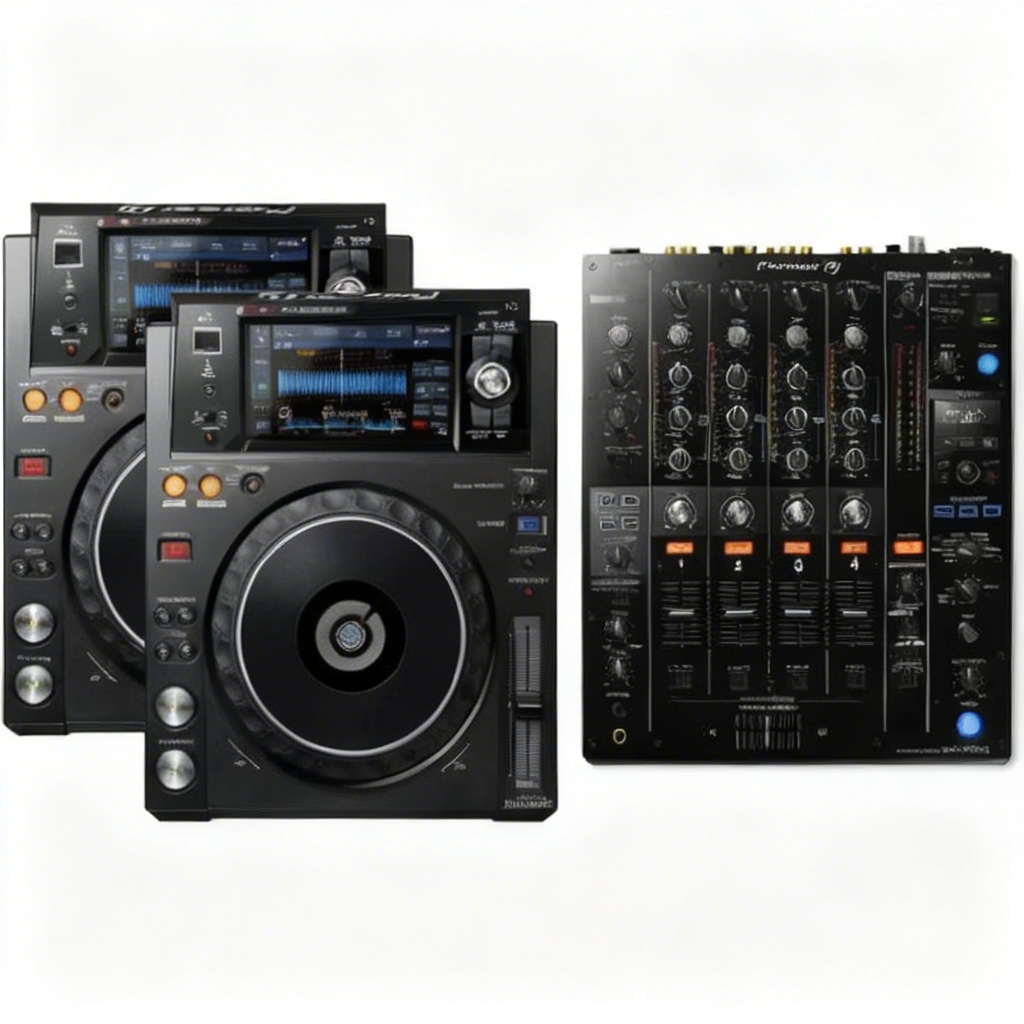 PIONEER XDJ 1000MK2 PAR + DJM 750MK2 - Cabinas Completas