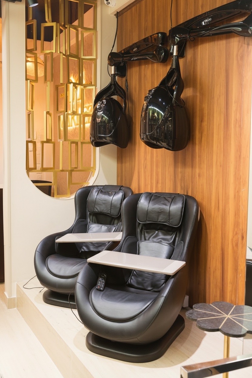Espacio interior de MARLEZ BEAUTY STUDIO con iluminación profesional