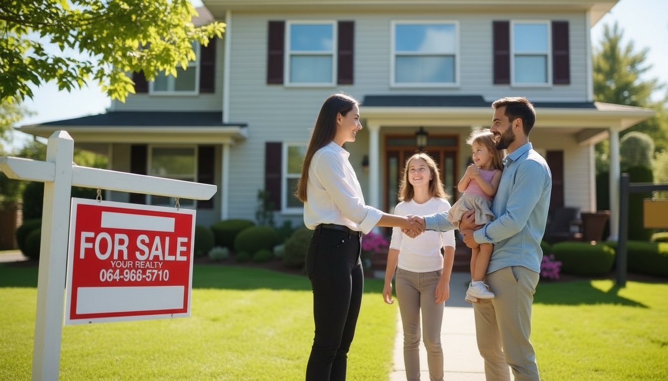 Real Estate Agent with Family