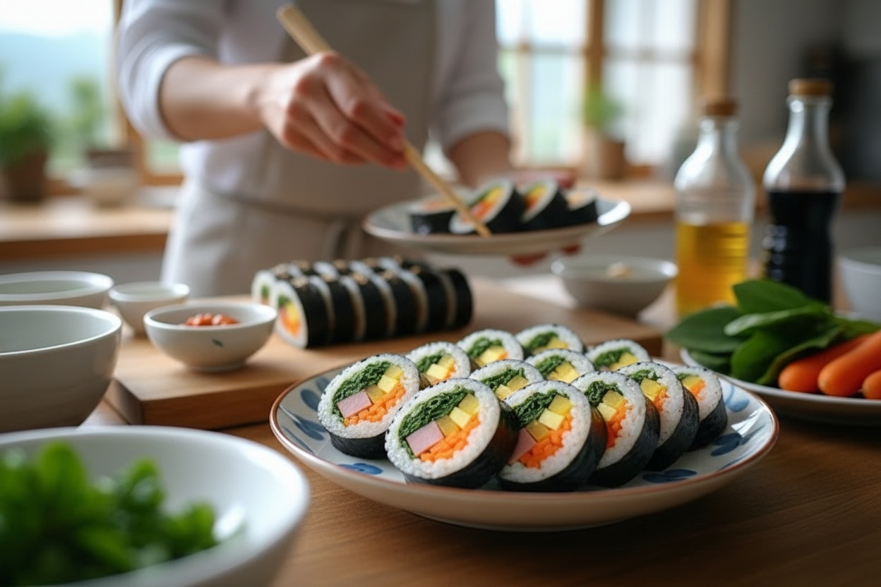 Gimbap Making with a Jeju Chef