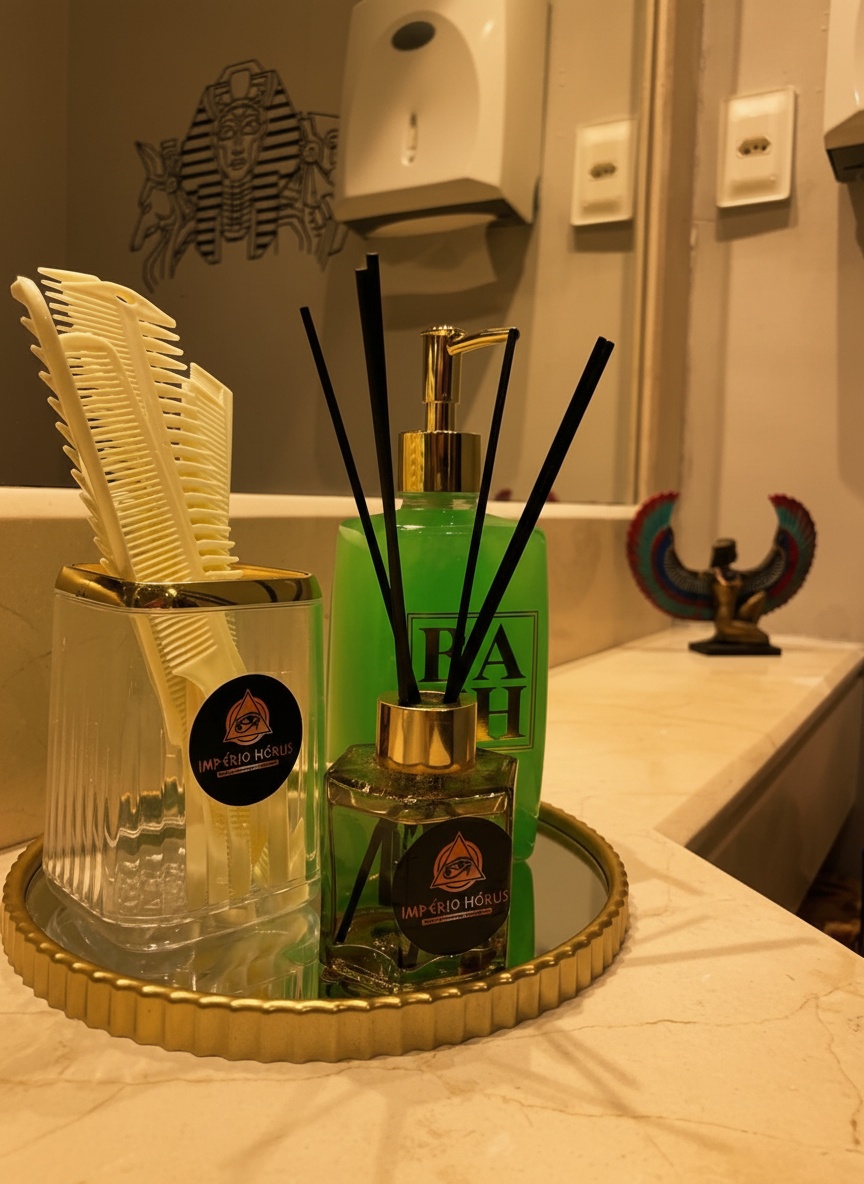 Detalhes do banheiro - Spa Egípcio Império Hórus Rio de Janeiro