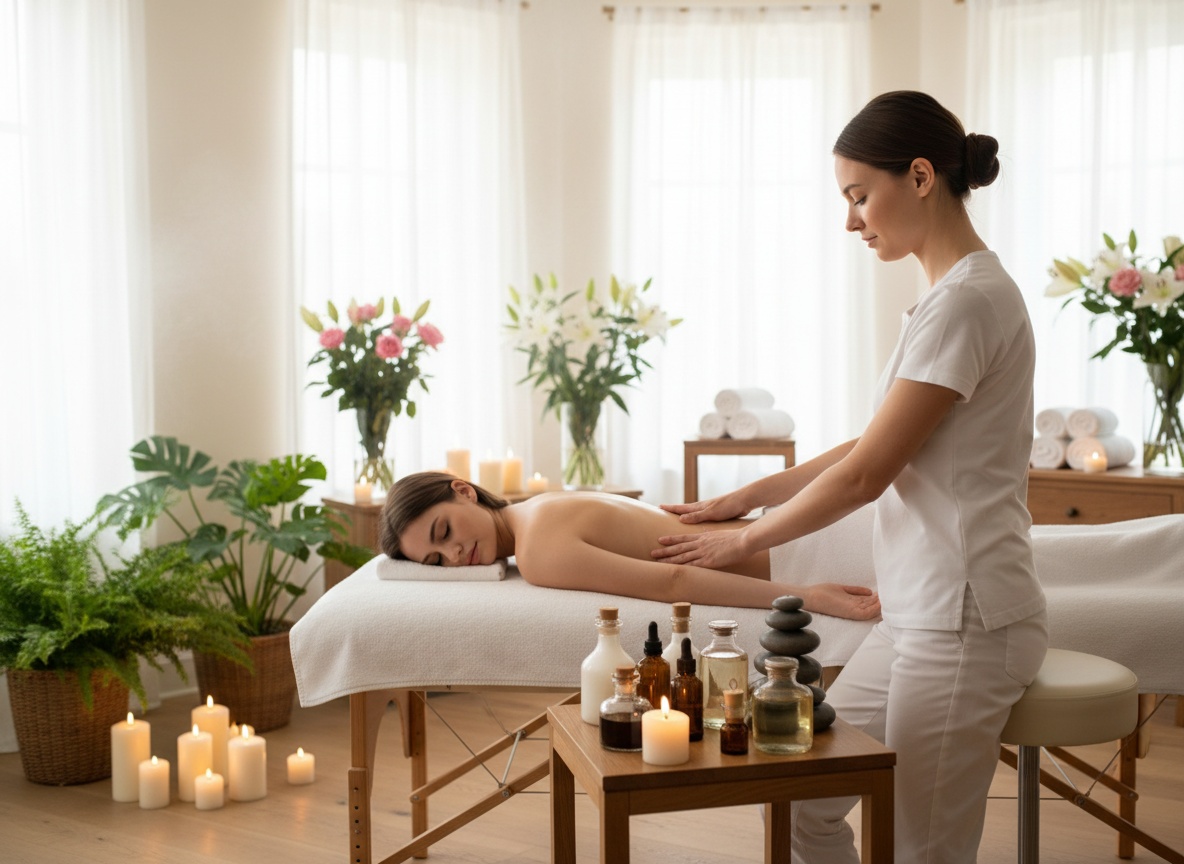 아로마마사지 서비스 이미지