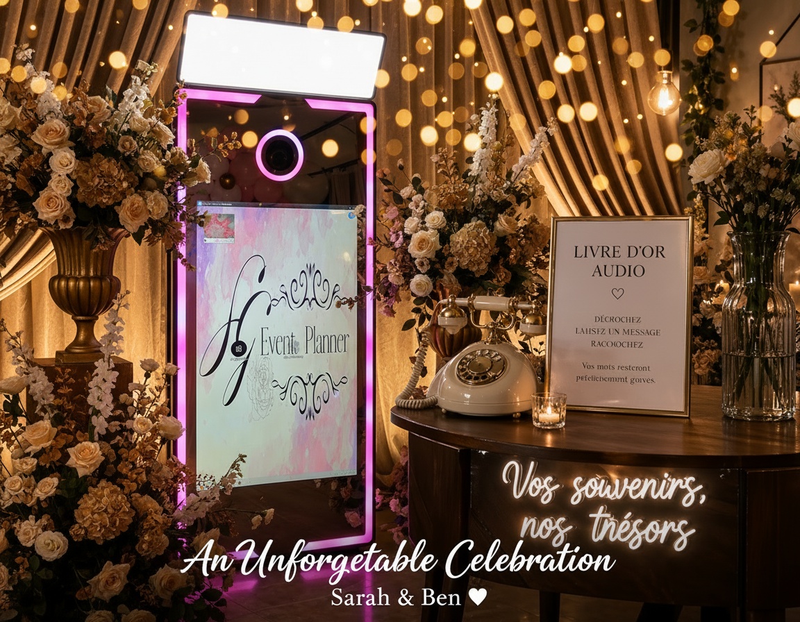 Photobooth & Livre d'or audio SG Events