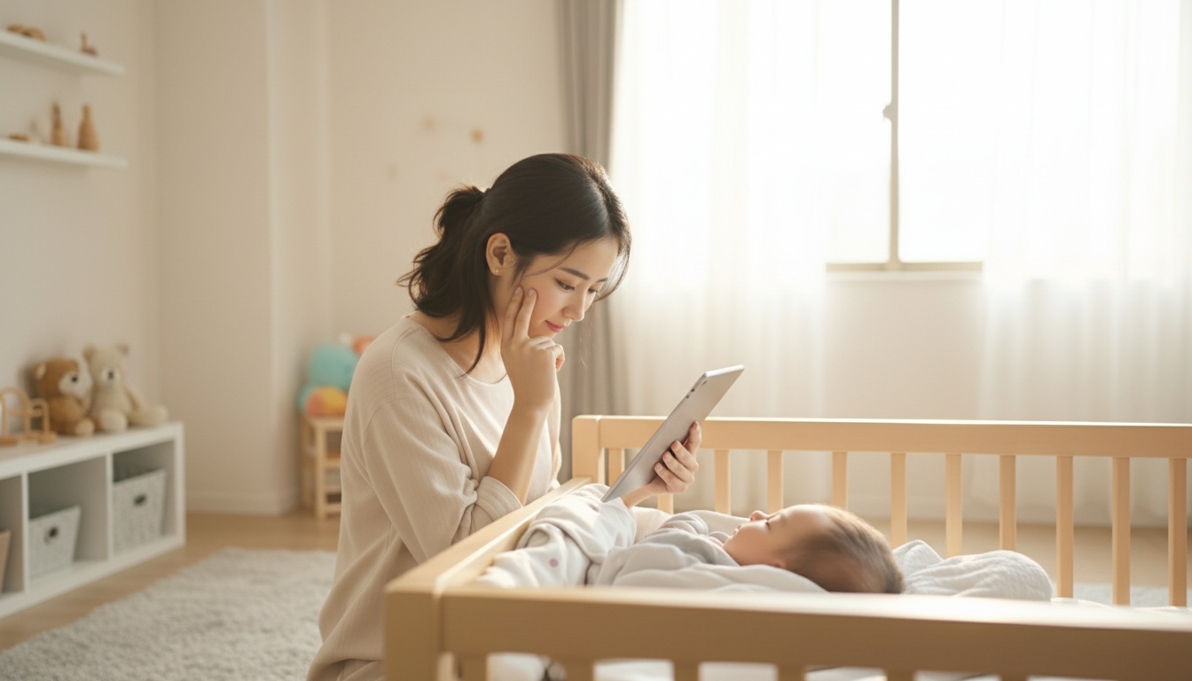 ベビーセンスの適性を検討する日本人ママ