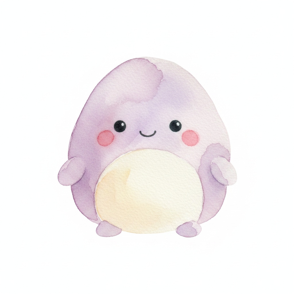 Oddy - hand-painted watercolor creature assistant