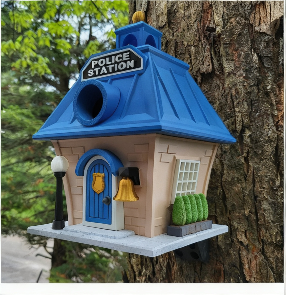 Police Station Birdhouse