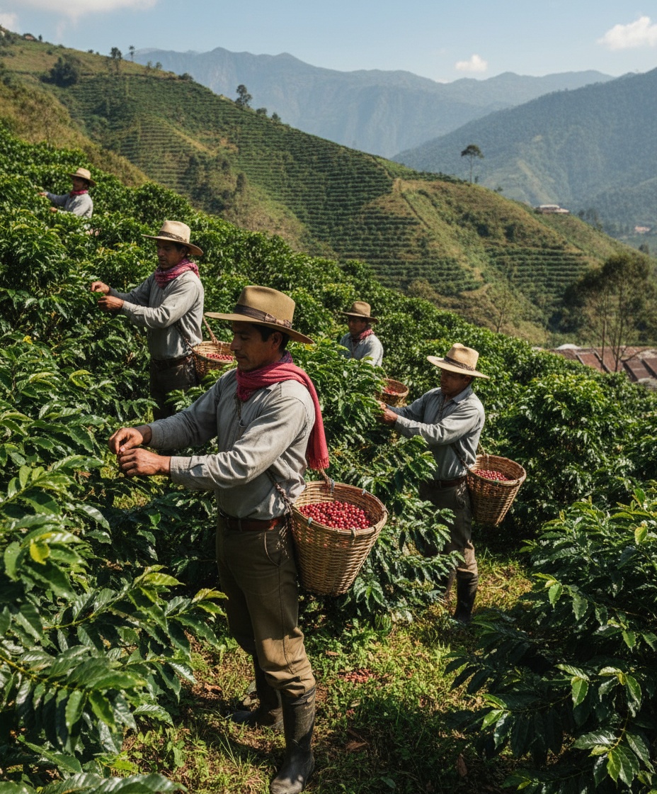 Cultivadores de café colombiano
