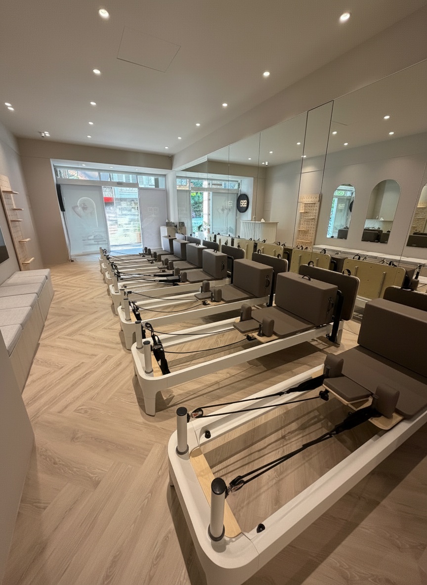 台中南屯器械皮拉提斯訓練場景 Elite Pilates 專業 Reformer 核心床教室