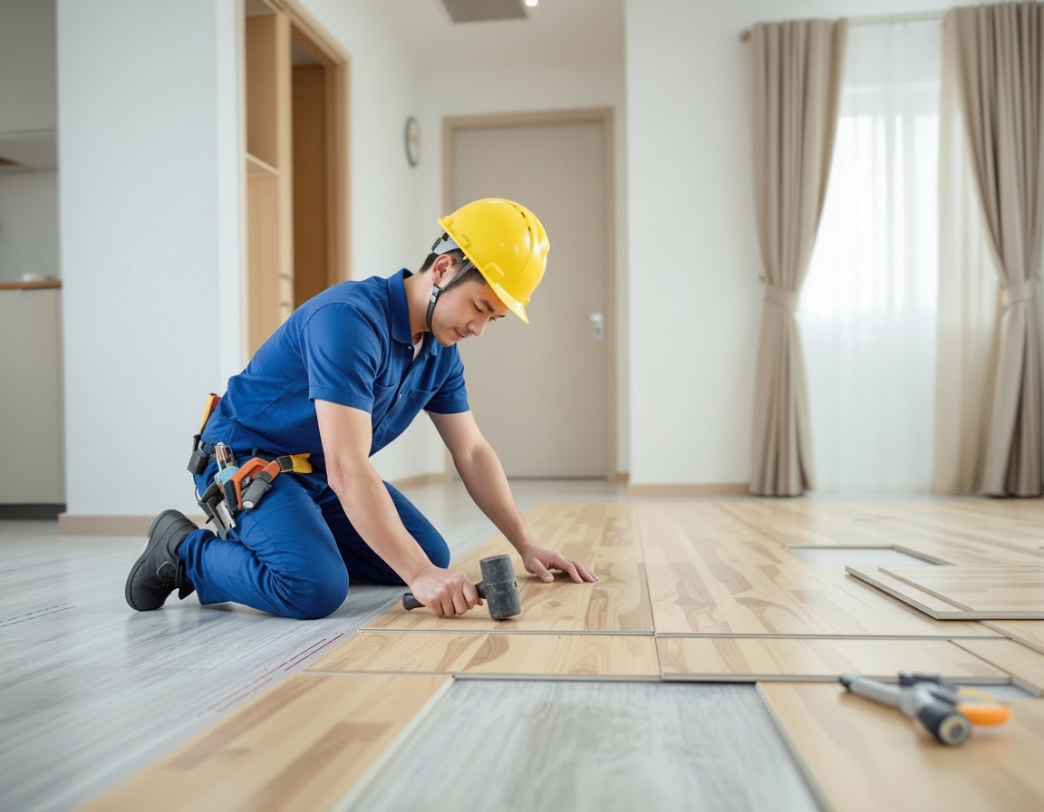 マンション — フローリング施工