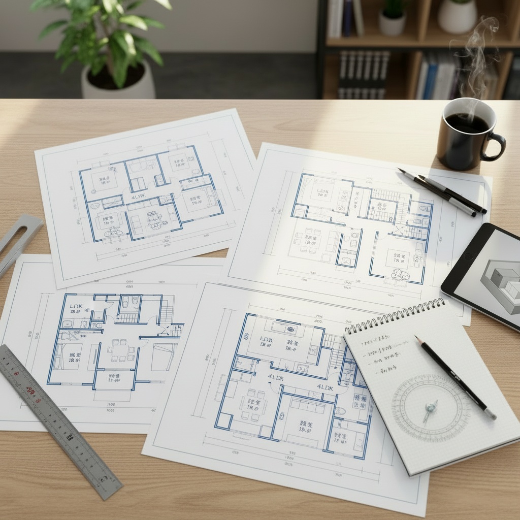 4LDKは本当に必要?家族構成別の最適な間取りプラン|平屋・2階建ての比較(鳥取版)