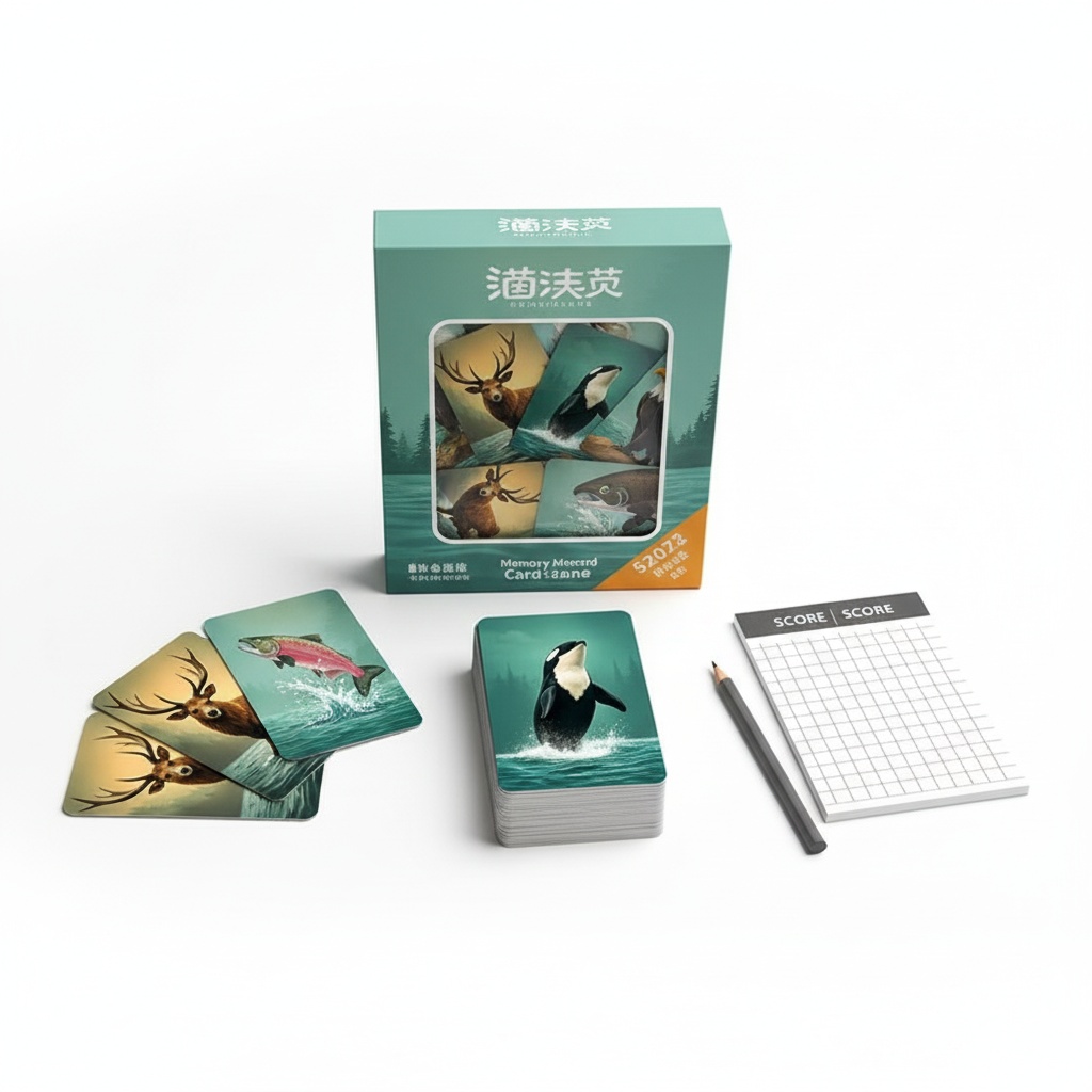 Wildlife Memory Card Game