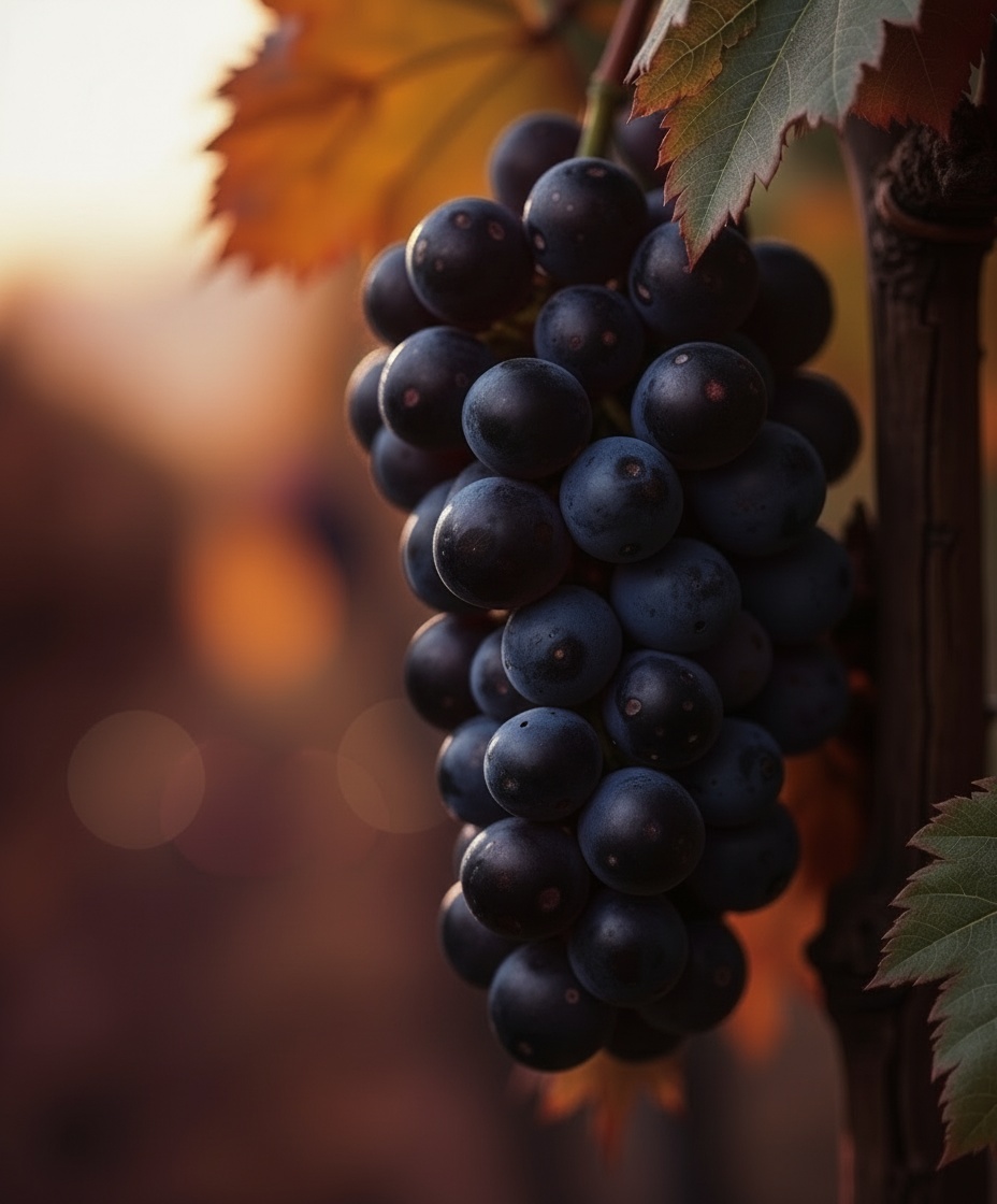 Vinho tinto suave - uvas