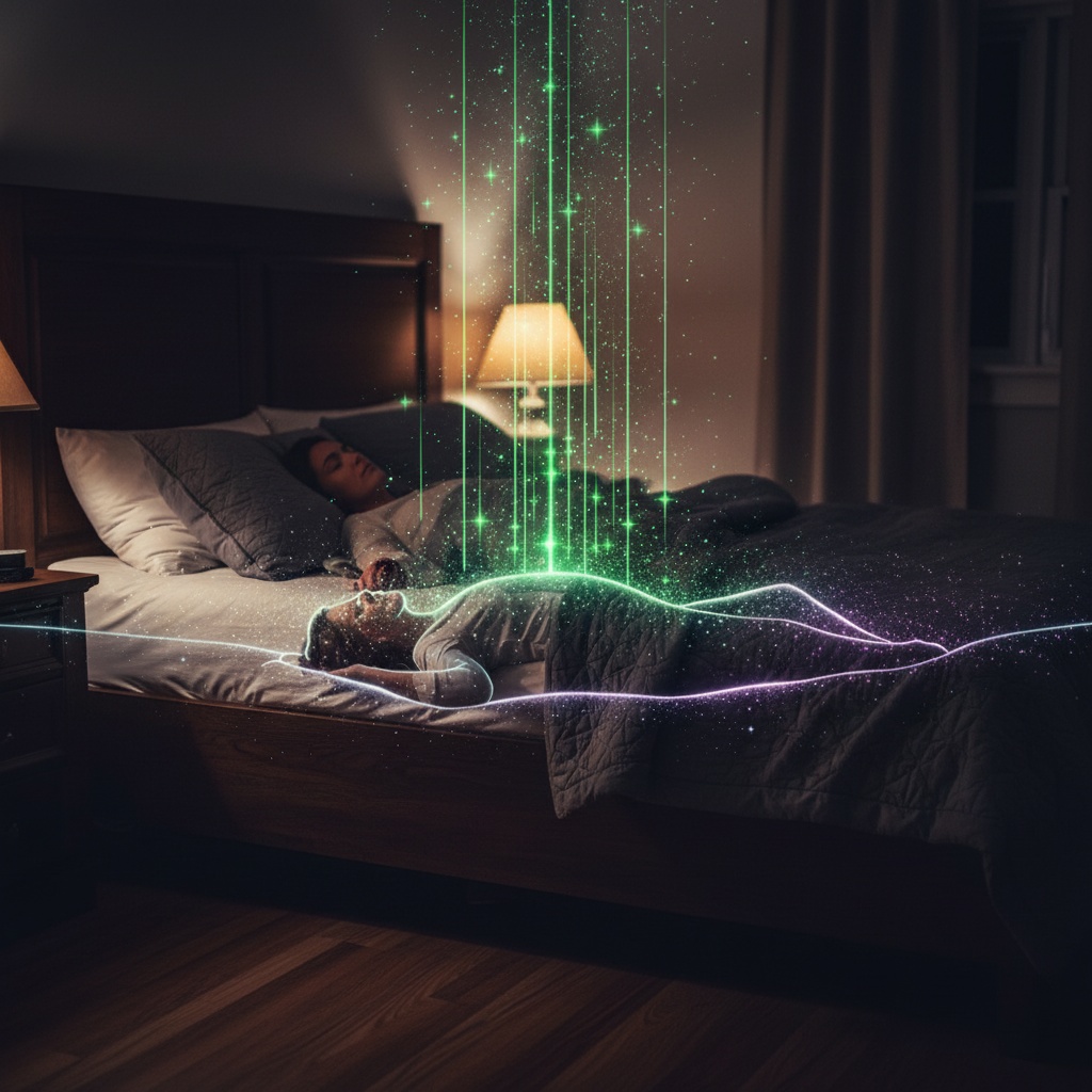 Grounding electrons flowing from earth during sleep