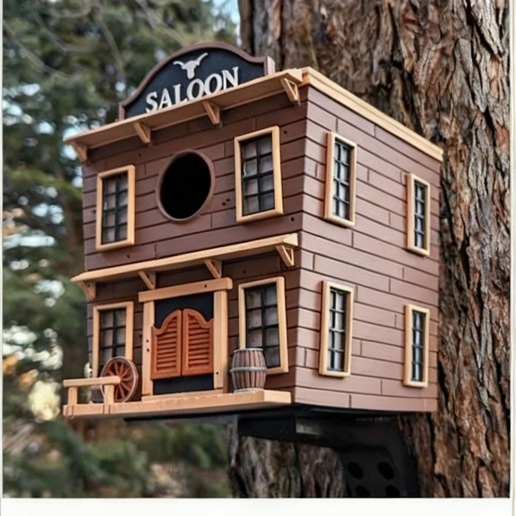 Western Saloon Birdhouse