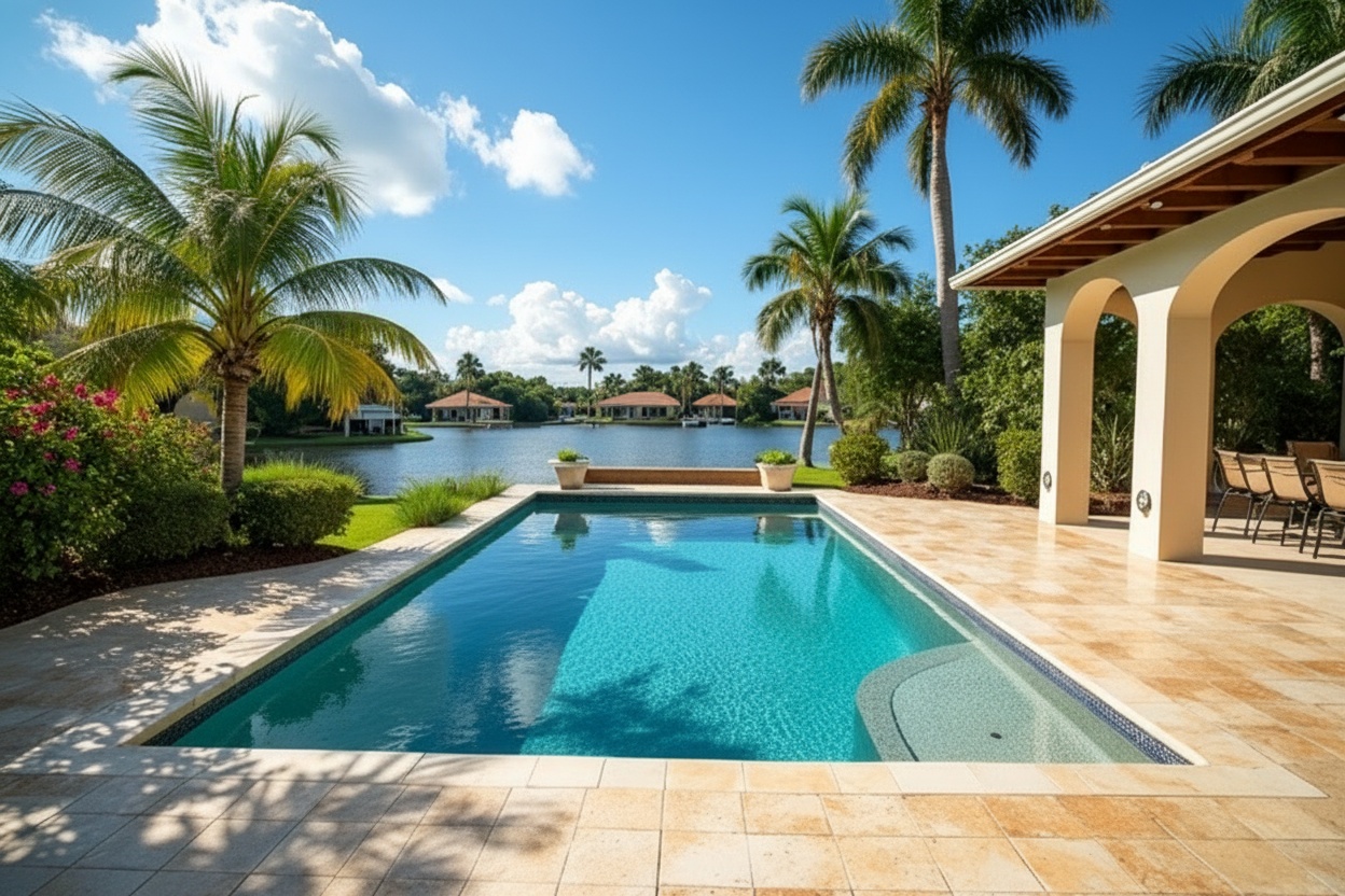 Pool deck pavers Apollo Beach FL