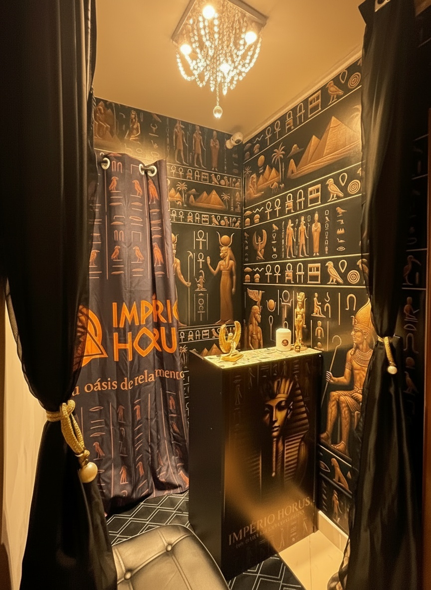 Recepção do Spa Egípcio Rio de Janeiro - Templo de Hórus Centro RJ