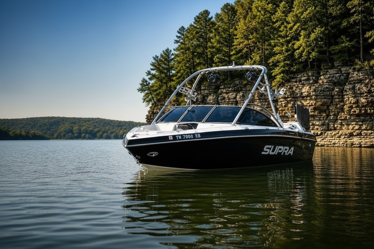 Supra 22SV wake boat rental Tennessee lakes