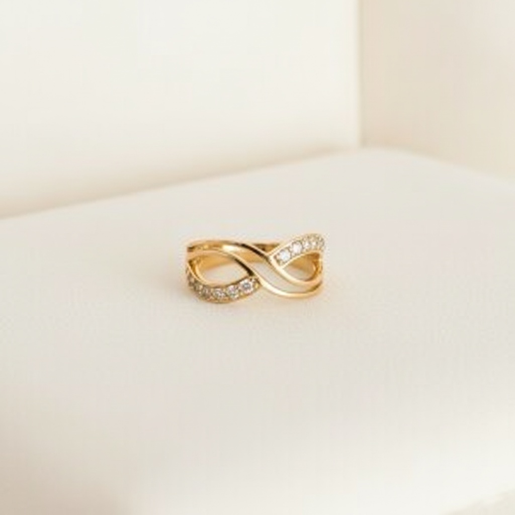 Anillo Infinito con Brillantes
