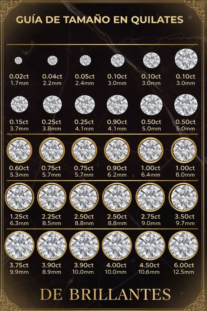 Guía Esencial: ¿Cómo elegir el tamaño perfecto de tu diamante?
