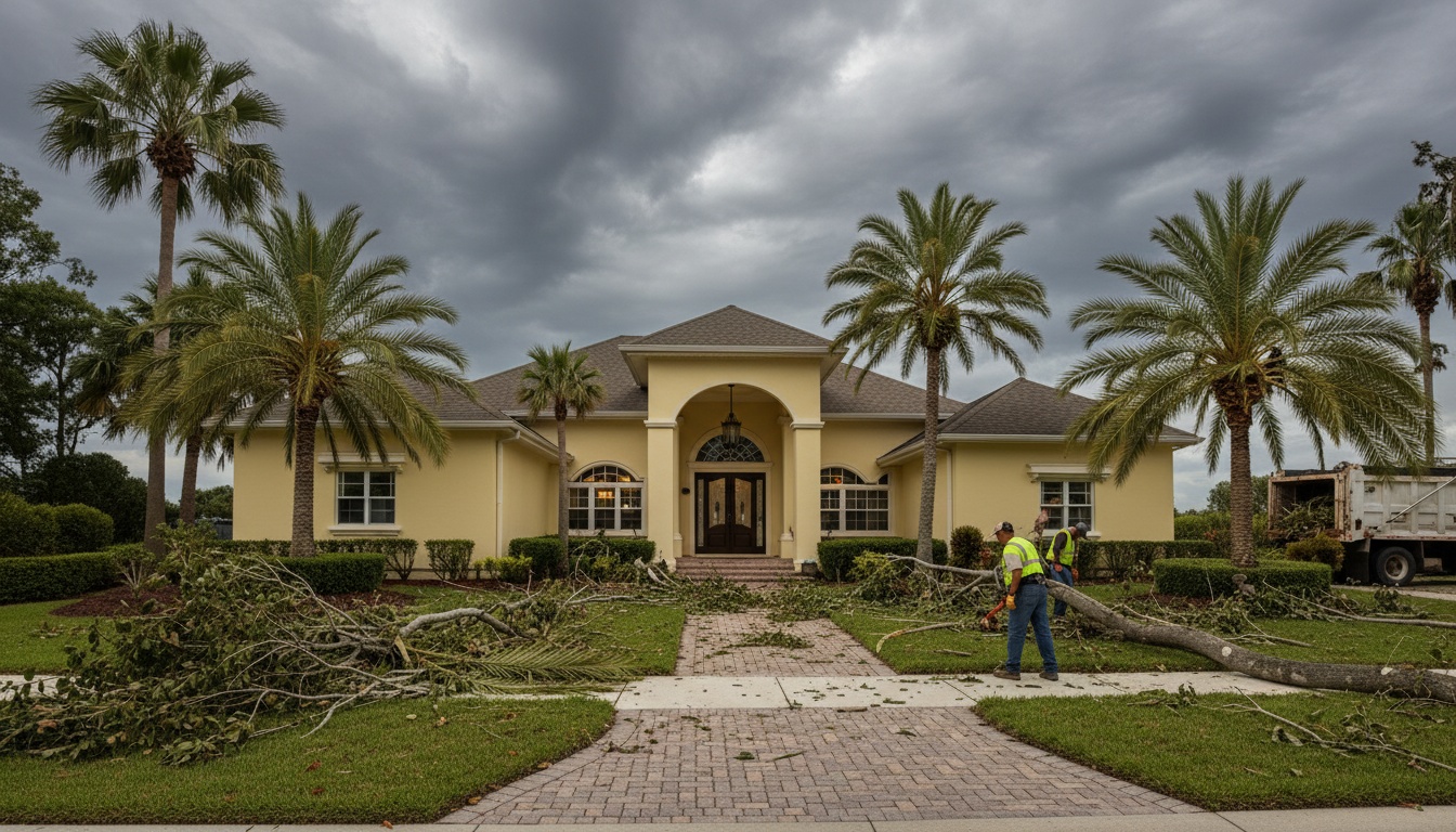 Storm cleanup in Apollo Beach FL