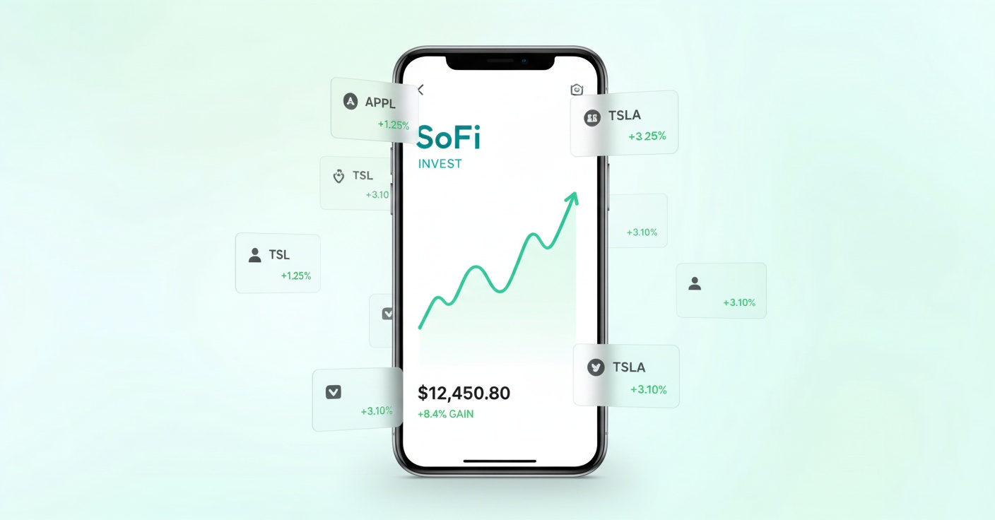 SoFi Invest platform interface