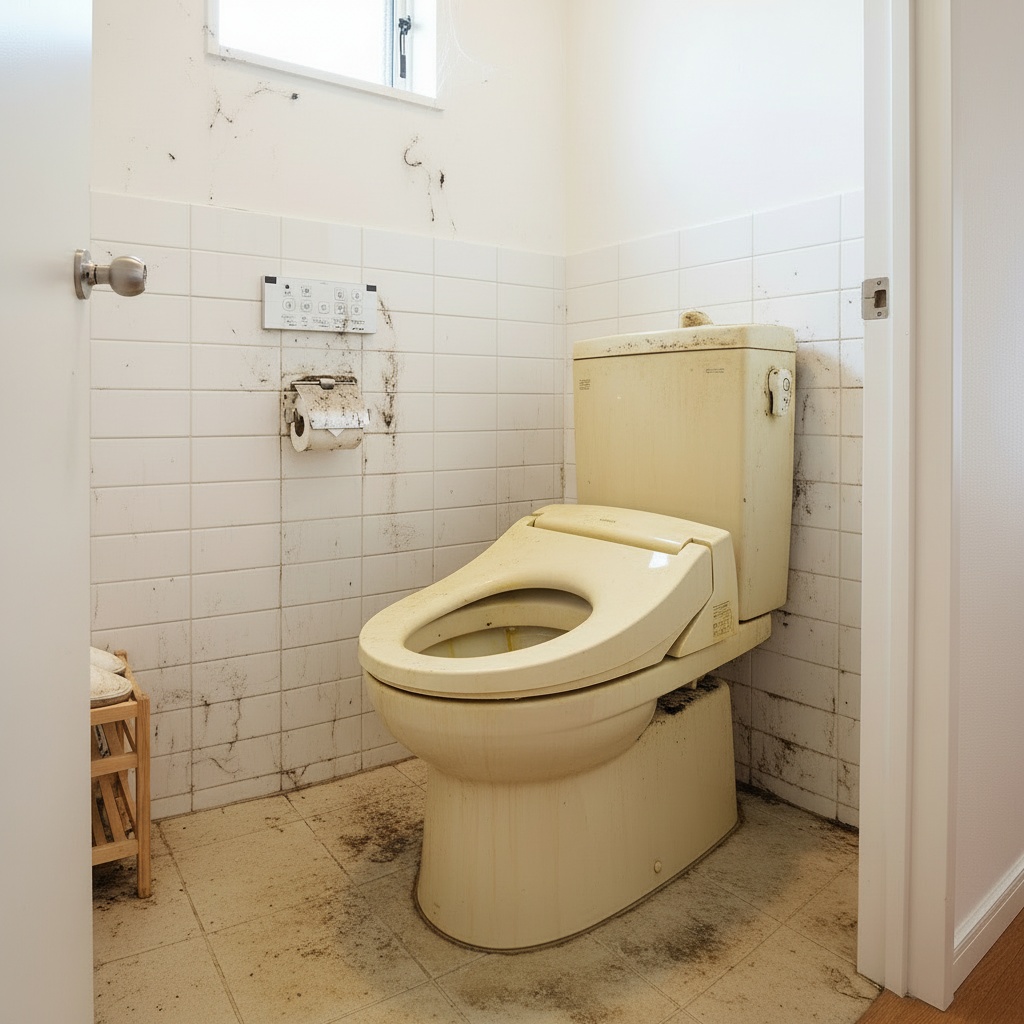 トイレ全体クリーニング ビフォー