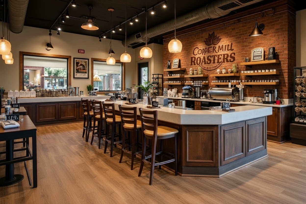 Copper Mill Roasters Retail Interior
