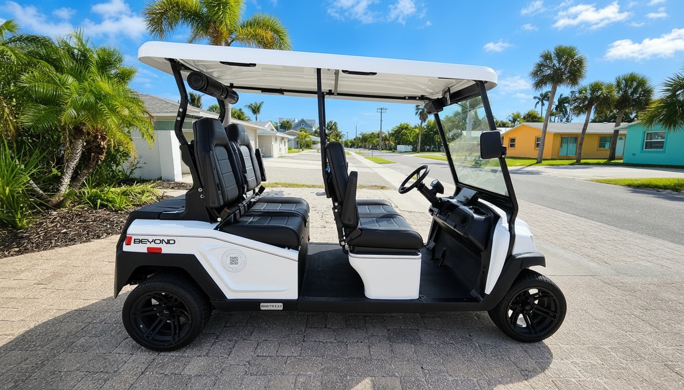 Premium street legal golf cart on Anna Maria Island