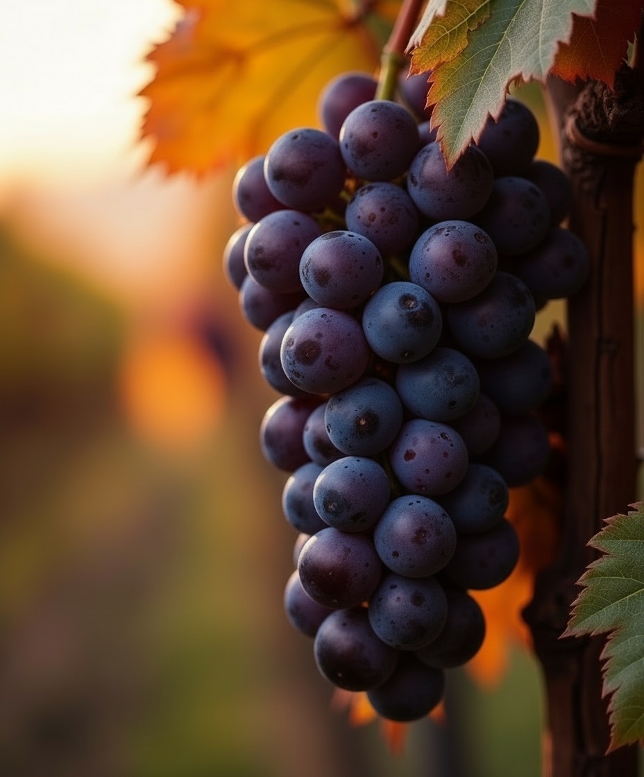 Vinho Bordô seco - uvas