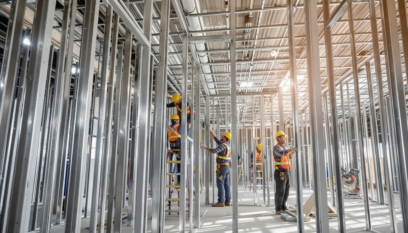 大規模施設 — LGS工事施工現場