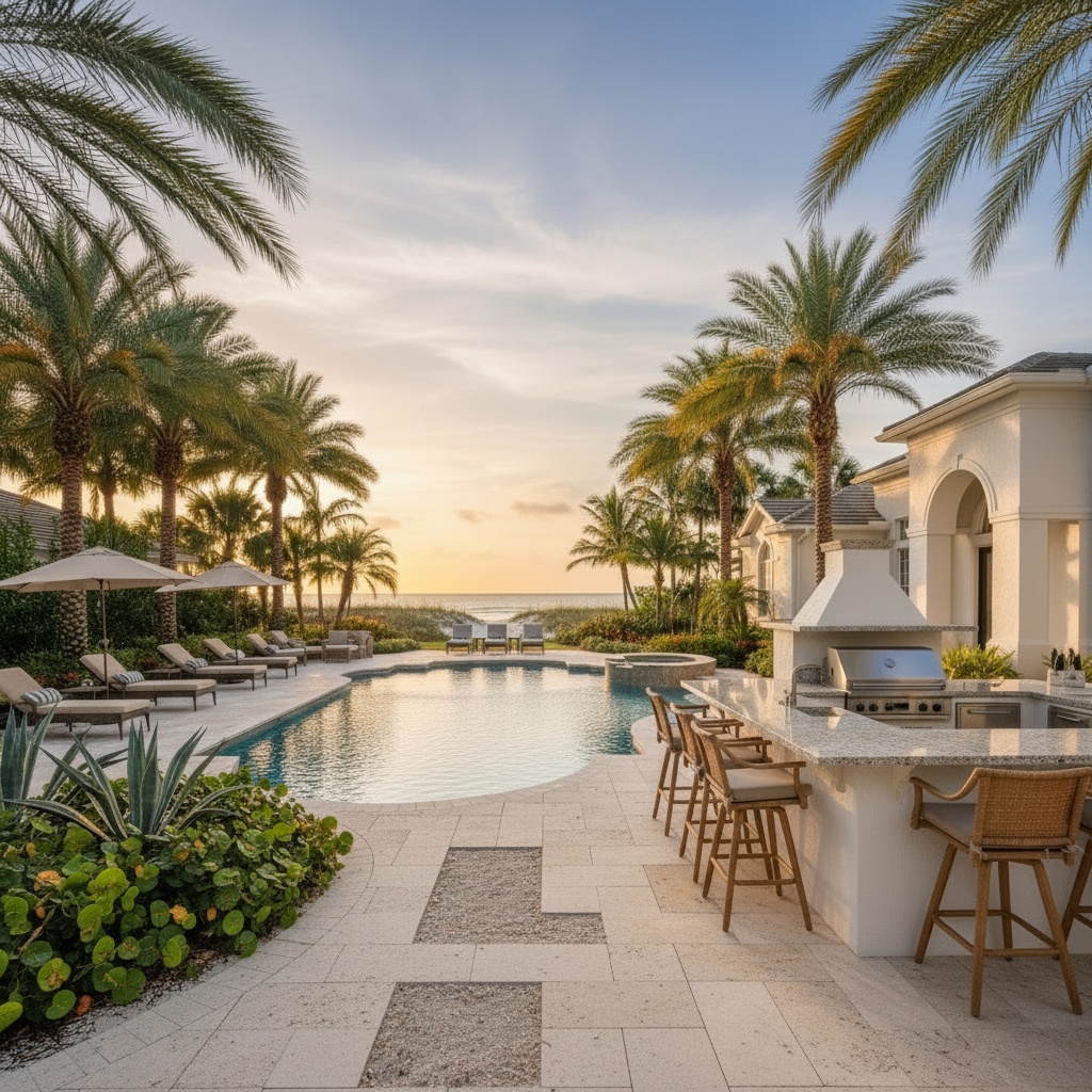Outdoor living space Siesta Key FL