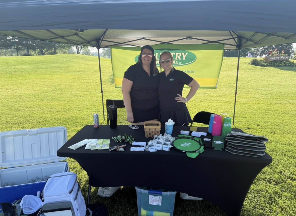 Sponsor booth at event