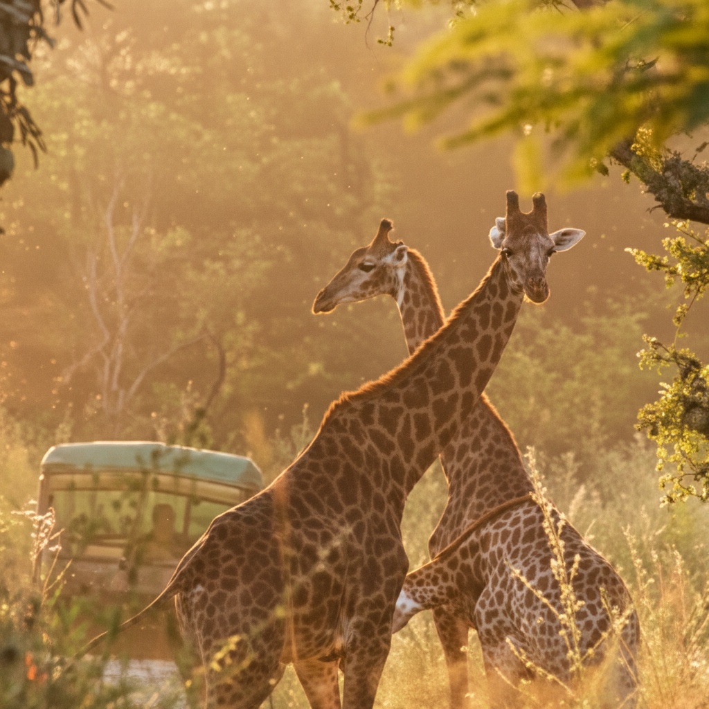 Fathala Park Safari — Giraffes