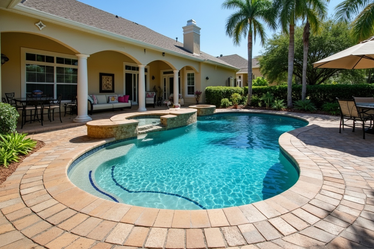 Pool deck pavers Riverview FL