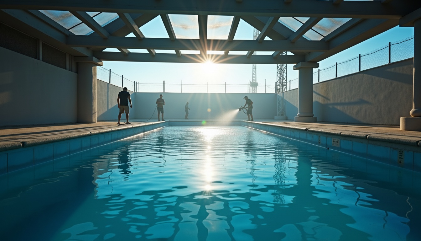 Pool shotcrete construction