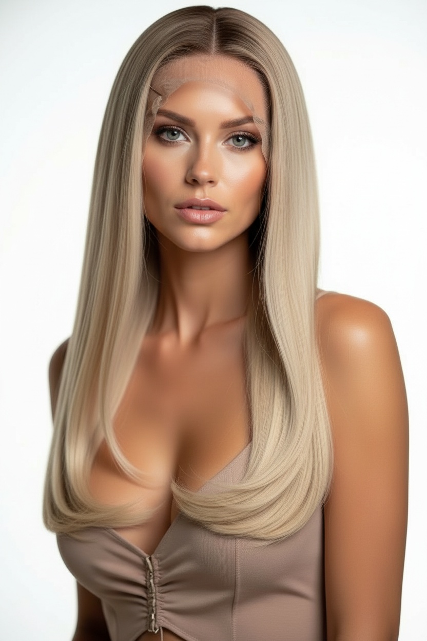 Honey Blonde Lace Front Wig — honey strawberry blonde