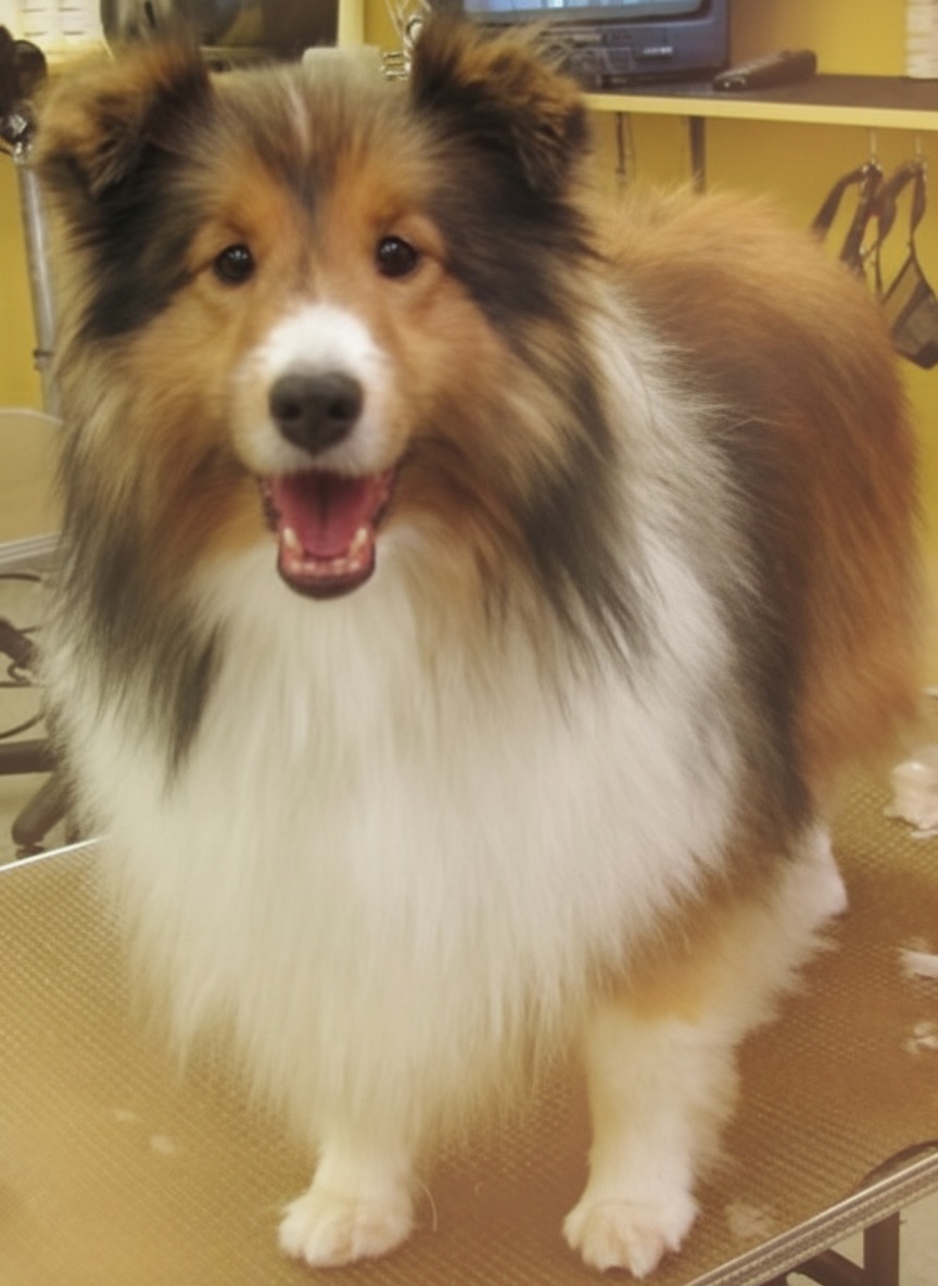 Pomeranian with teddy bear cut at Dog Grooming on Wilson, Ancaster Pomeranian with teddy bear cut at Dog Grooming on Wilson, Ancaster