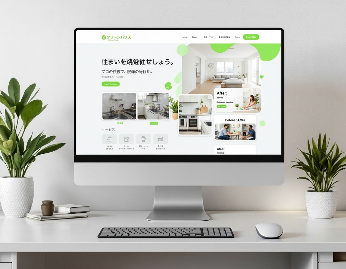 シンプルホワイト PC表示