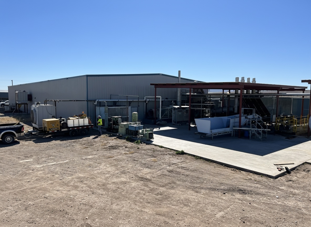 Aerial View Desert Premium Group Chile Processing and Co-Packing Campus Deming New Mexico