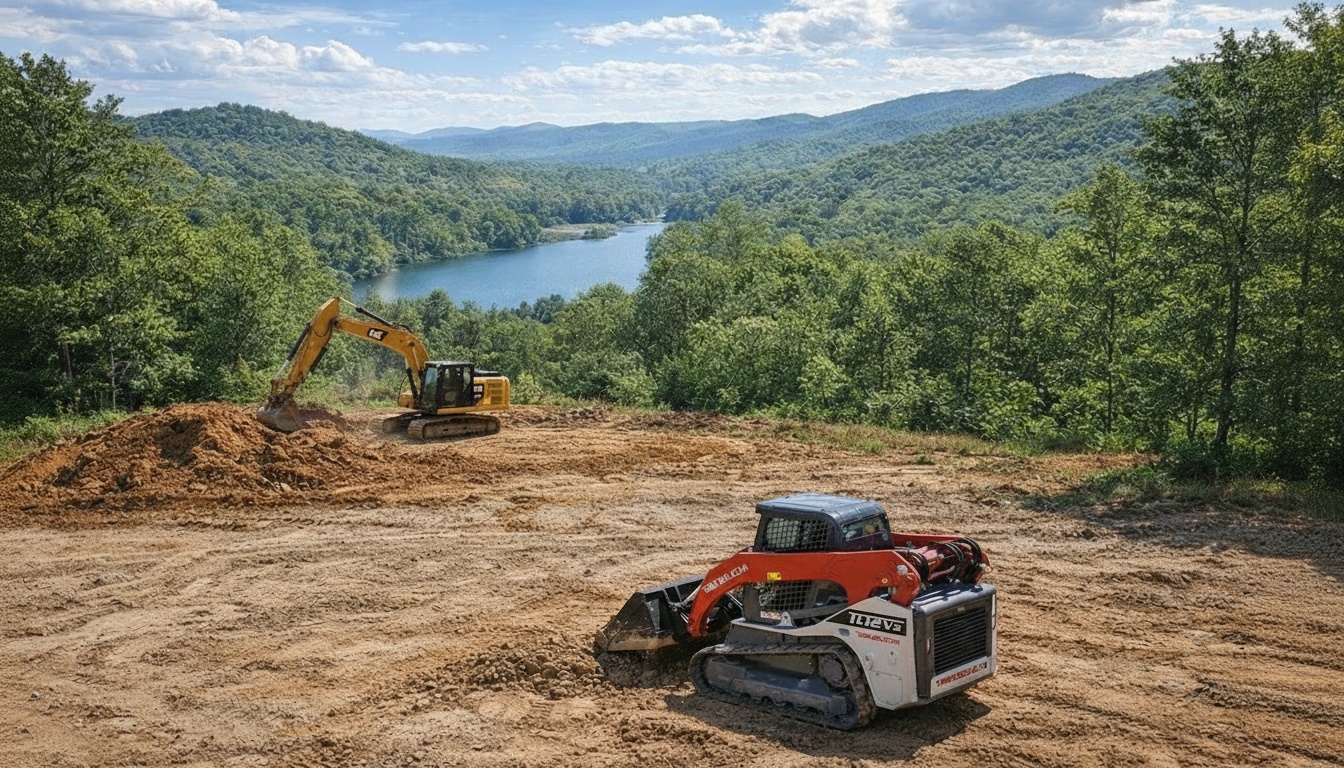 Heavy equipment land clearing in Tennessee