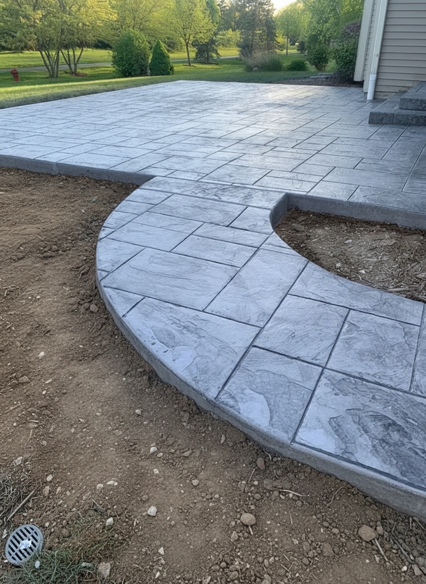 Stamped Patio & Sidewalk