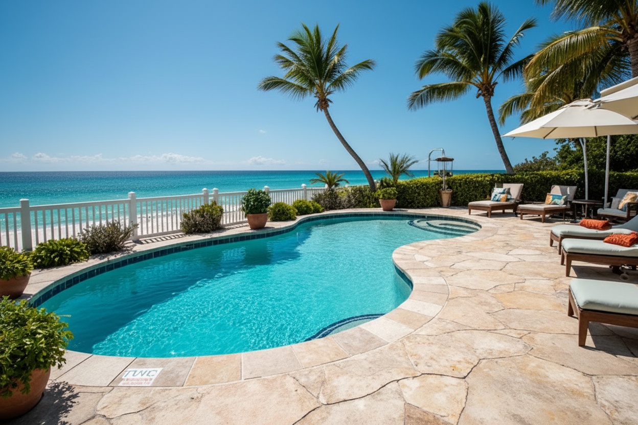 Pool deck pavers Bradenton Beach FL