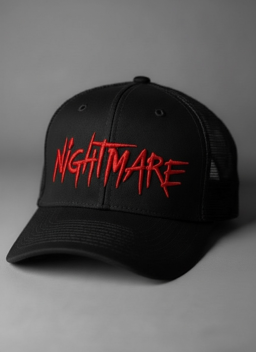 Nightmare Mesh Back Cap - Nightmare Baseball Merchandise Nightmare Mesh Back Cap