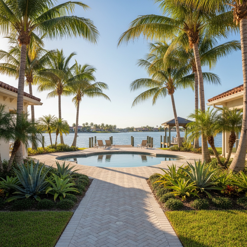 Waterfront landscaping in Apollo Beach FL